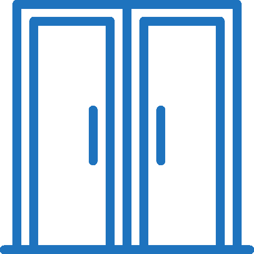 double-door-blue